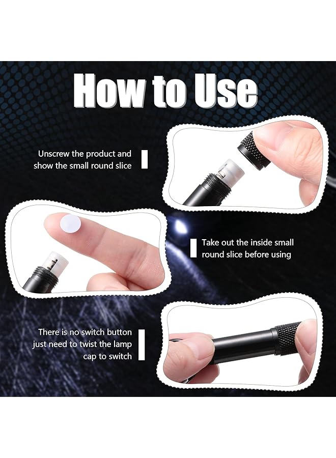KASTWAVE 25 Pack Mini LED Keychain Flashlight Mini Keychain Flashlights Bulk with Carabiner Pocket Keychain Flashlight High Lumen EDC Handheld Flashlight for Camping Hiking Outdoor Activity (Black) - Image 2