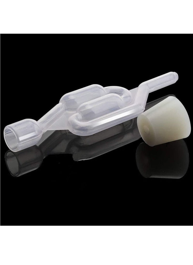 Y&D - 3 Pack S-Shape Airlock for Fermentation with Stoppers Bubble Sealing Valve Home DIY - Image 1