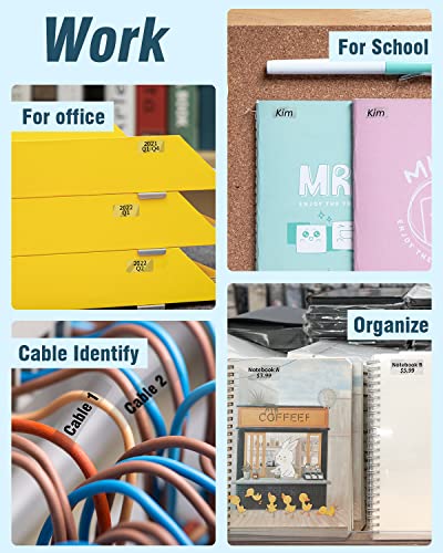 Memoking Clear D30 Label Maker Tape - Transparent D30 Label Maker Tape 14x30mm / Clear Memoking D30 Label Paper Compatible with Phomemo D30 Label Tape - 3 Rolls Clear D30 Labels (0.55x1.18,210PCS/Roll) - Image 5