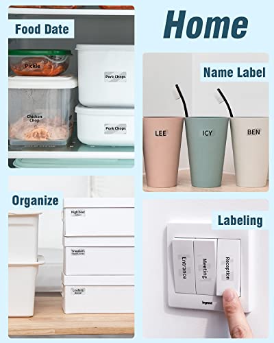 Memoking Clear D30 Label Maker Tape - Transparent D30 Label Maker Tape 14x30mm / Clear Memoking D30 Label Paper Compatible with Phomemo D30 Label Tape - 3 Rolls Clear D30 Labels (0.55x1.18,210PCS/Roll) - Image 3