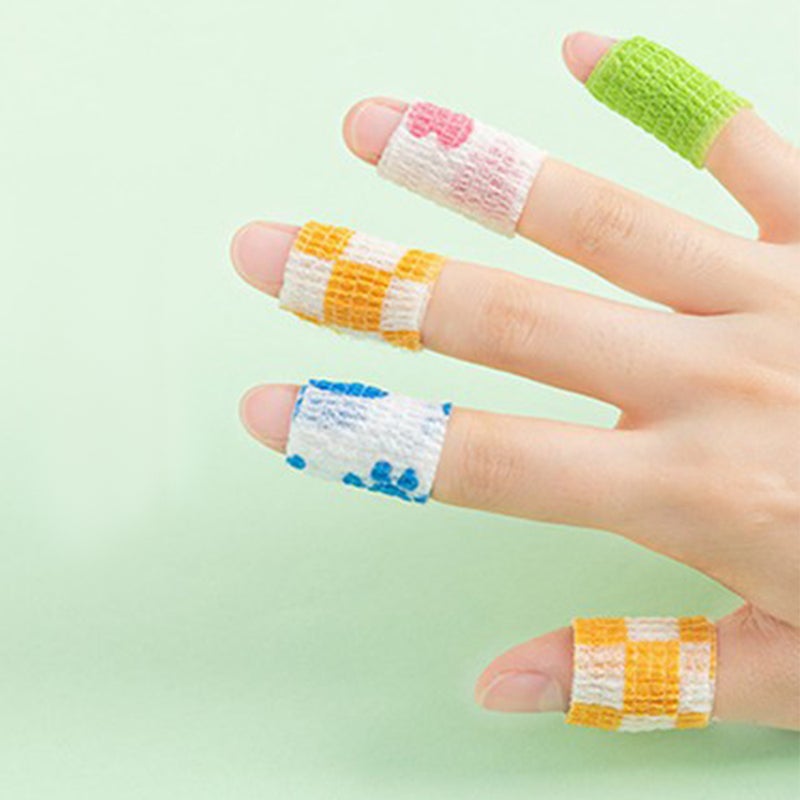 1 Rolls Self Adherent Cohesive Wrap Bandage Non-Woven Bandage Calluses-Proof Breathable 1.0 Inch x 5 Yards for School Students - Image 4