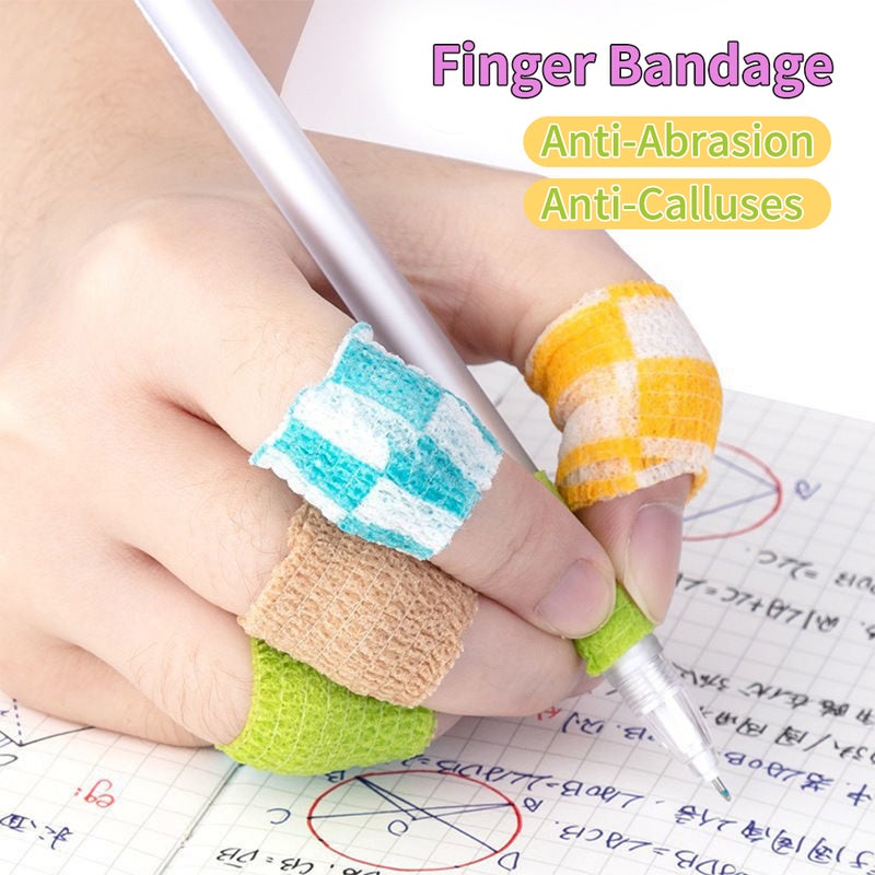 1 Rolls Self Adherent Cohesive Wrap Bandage Non-Woven Bandage Calluses-Proof Breathable 1.0 Inch x 5 Yards for School Students - Image 3