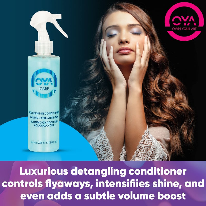 OYA Leave In Hair Conditioner - 236 ml - For Natural, Color Treated, Frizzy, and Curly Hair - Detangle, De-Frizz, and Hydrate - Leave-In Conditioner Safe for all Hair Types - Sulfate and Paraben Free - Image 3