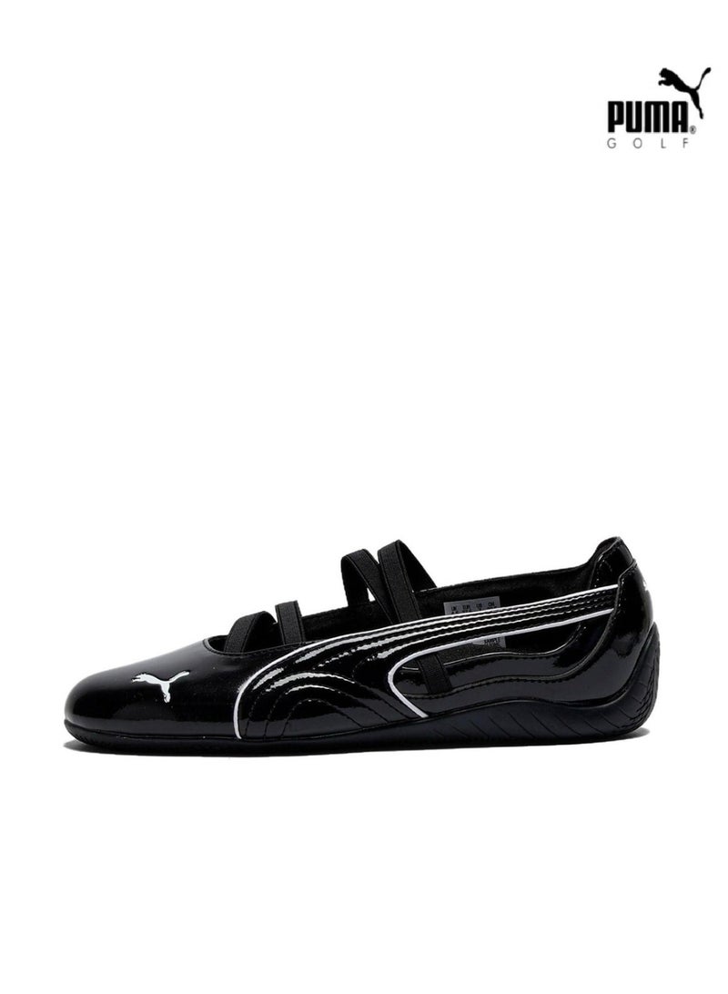 Puma SGB Speedcat Ballet Flats for Women | Glossy Black | Comfort Shoes - Image 1