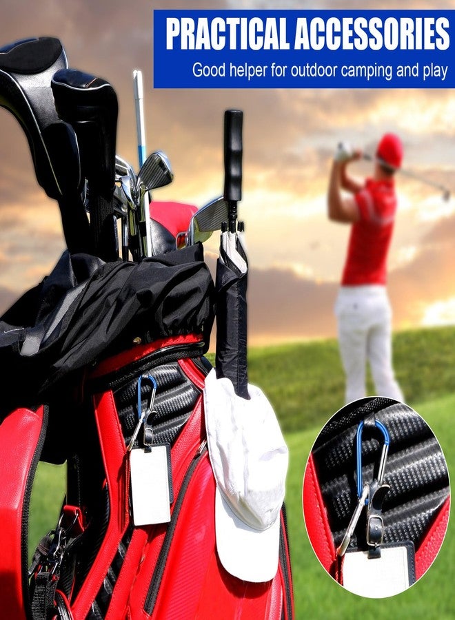 Shimeyao 180 Pcs 1.8" Small Aluminum Clip Keychain Buckle Clip Bulk Mini Aluminum D Ring Shape Small Lock Spring Snap Hook(Blue) - Image 4