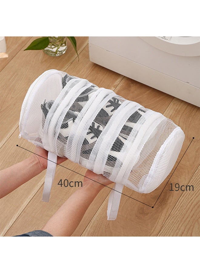 3 Pieces Laundry Bag for Shoes, Durable Reusable Zippered Shoes Washing Mesh Bags, Polyester Storage Hanging Bags, Washer and Dryer Safe, for Sneaker, Running Shoes, Footwear, Socks - Image 4