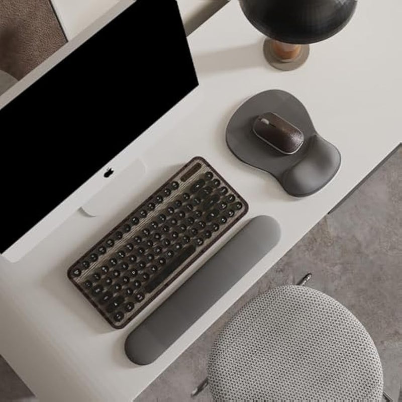 ديمون شيست قاعدة ماوس بمسند معصم جل من ايرجو كومفورت - قاعدة ماوس مكتب مريحة مع دعم للمعصم - غير قابلة للانزلاق، تصميم ملحقات مكتب لديكور المنزل والالعاب (04 جرافيت جلايد) - Image 2