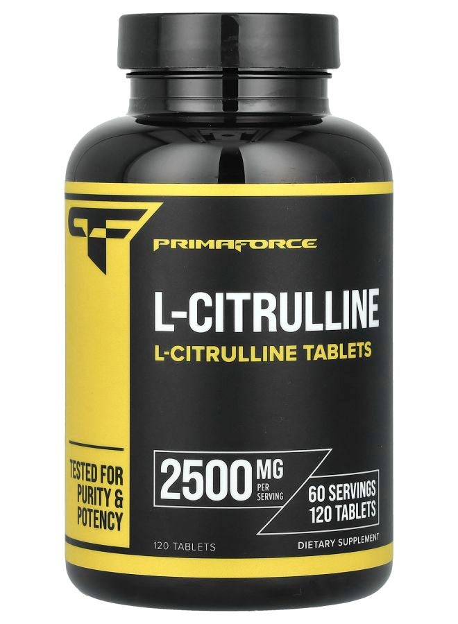 Primaforce L-Citrulline 2500 mg 120 Tablets (1250 mg per Tablet)