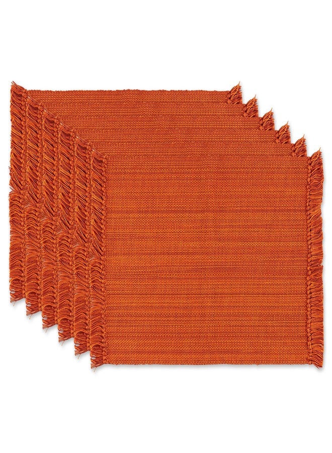 DII Variegated Tabletop Collection, Placemat Set3x19, Burnt Orange, 6 Piece - Image 1