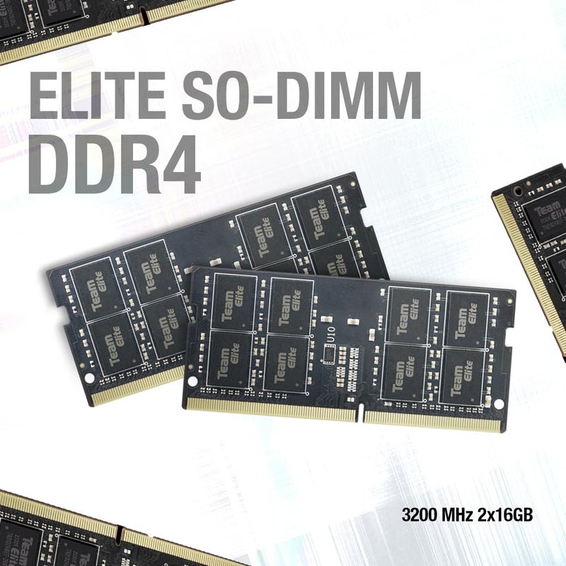TEAMGROUP Elite DDR4 8GB Single 3200MHz PC4-25600 CL22 Unbuffered Non-ECC 1.2V SODIMM 260-Pin Laptop Notebook PC Computer Memory Module Ram Upgrade - TED48G3200C22-S01 - Image 4
