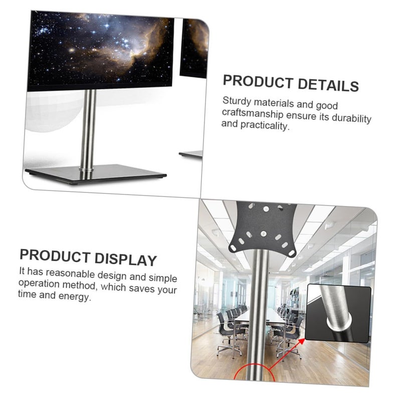 Adjustable Monitor Stand Mount for LCD Screens with Height and Angle Adjustment for Space Saving - Image 4