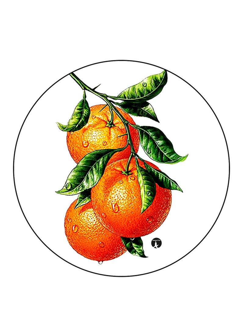 Oranges Printed Mouse Pad  Multicolour