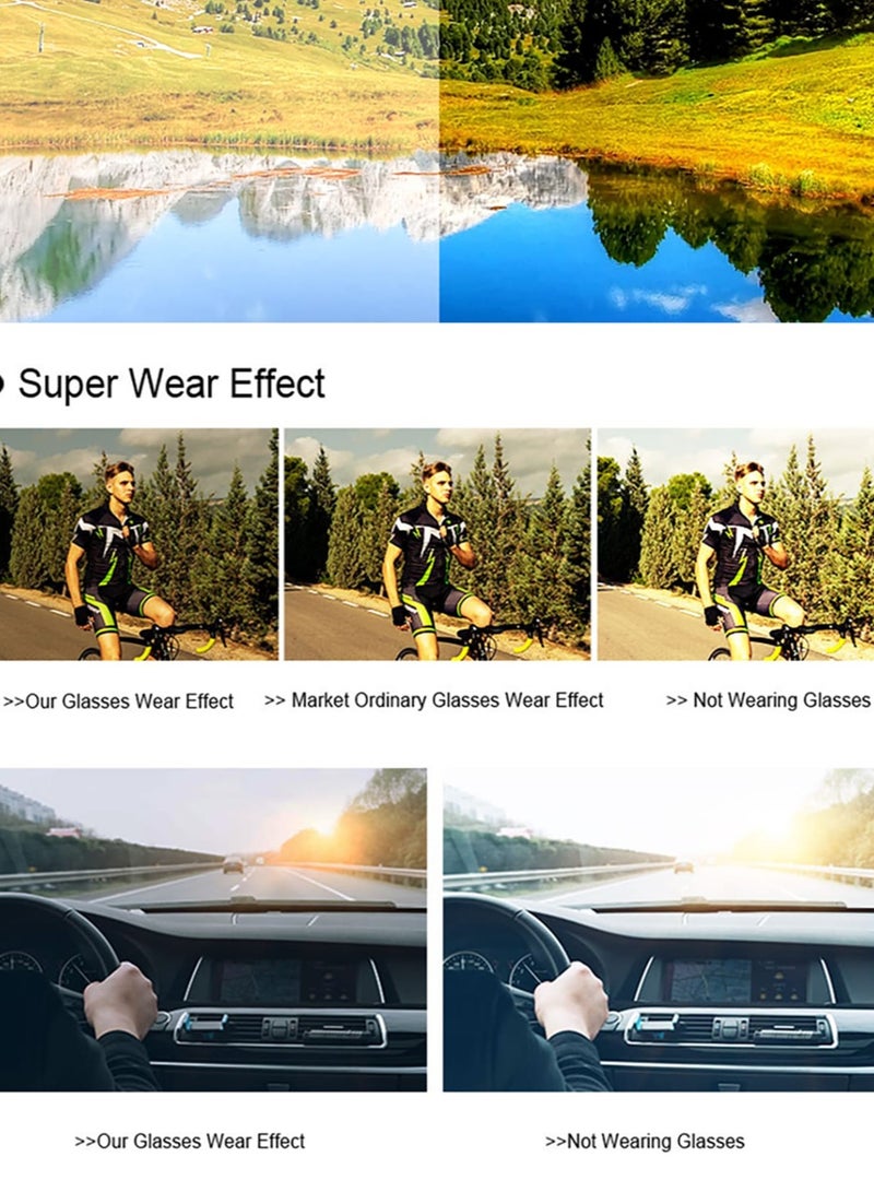 POLITE Camouflage Yellow Military Style Sunglass for Men and Women, UV400 Polarized Outdoor Sunglasses for Cycling, Fishing, Hunting, Running, Offroad Driving - Image 3