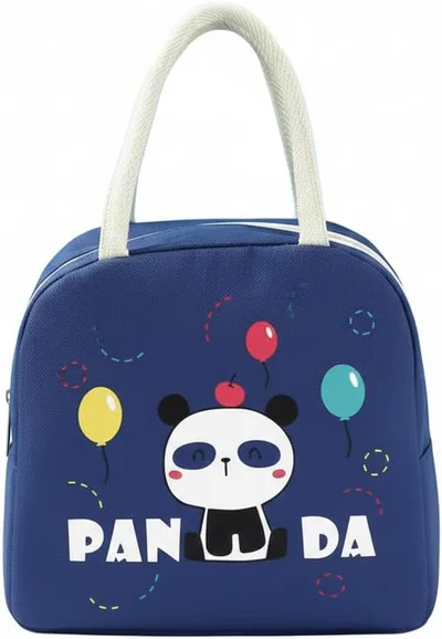 Mobcos Mobcos Panda Navy Large Capacity Insulated Lunch Bag | Waterproof & Stain-Resistant Meal Tote with Advanced Temperature Retention | Durable Polyester Lunch Bag for Office & School