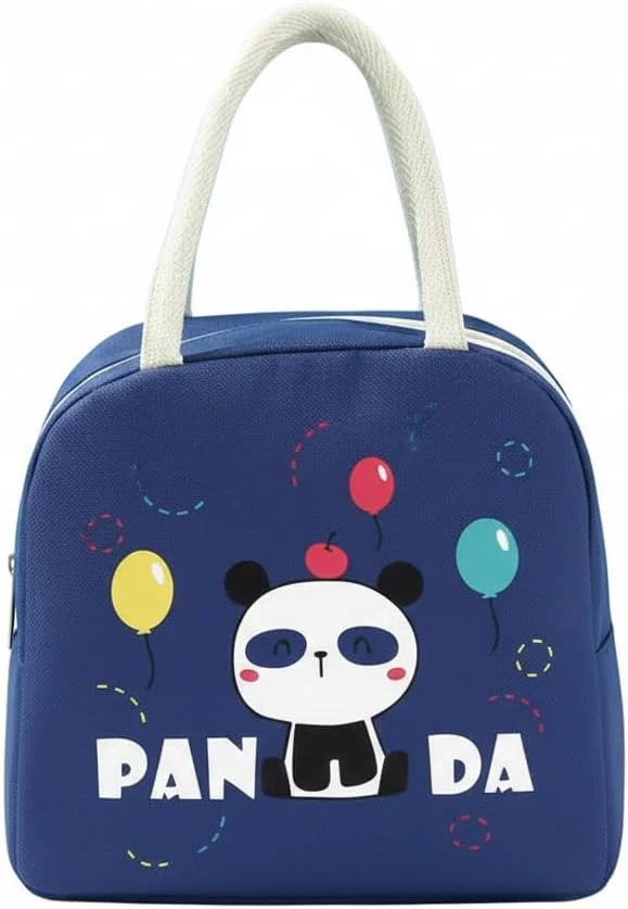 Mobcos Mobcos Panda Navy Large Capacity Insulated Lunch Bag | Waterproof & Stain-Resistant Meal Tote with Advanced Temperature Retention | Durable Polyester Lunch Bag for Office & School