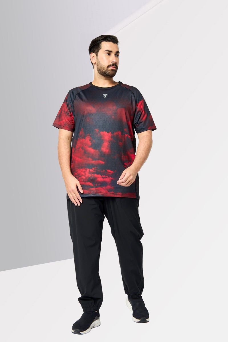 Scuderia Ferrari Men Sportswear Fit Short Sleeve Training T-Shirt, Multicolor - Image 2