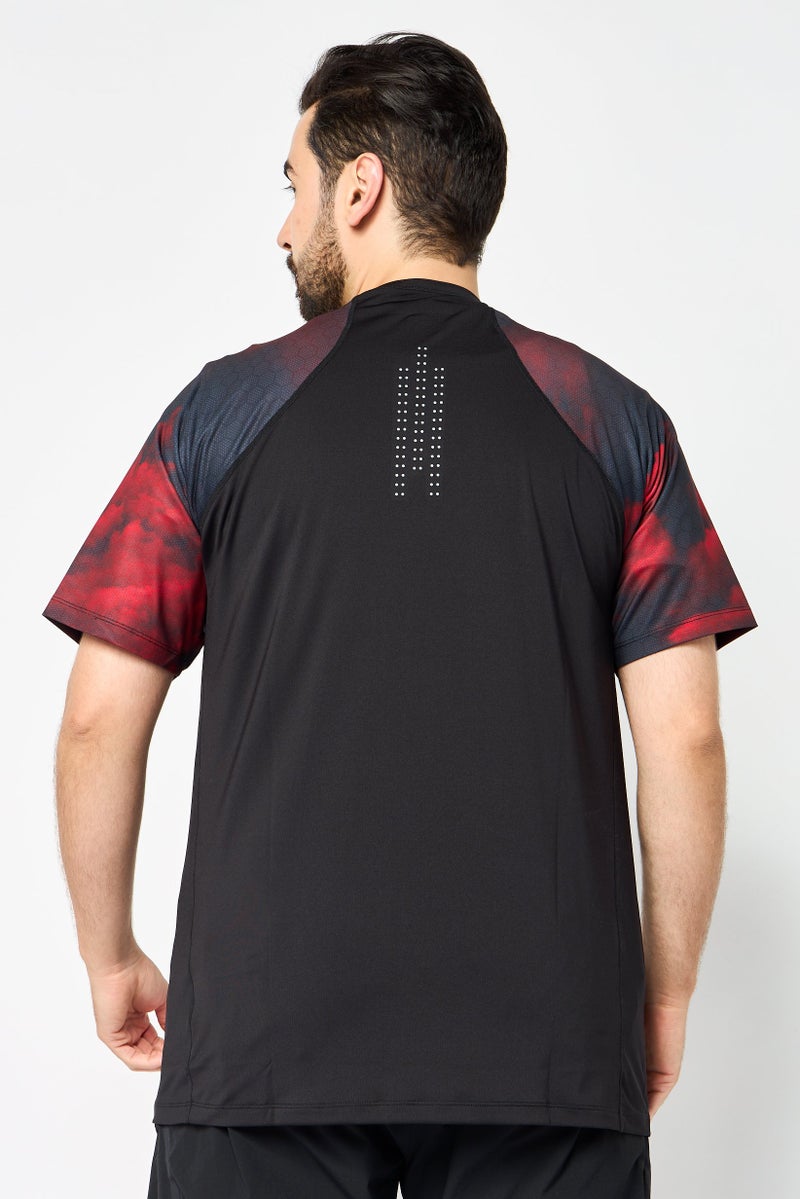 Scuderia Ferrari Men Sportswear Fit Short Sleeve Training T-Shirt, Multicolor - Image 4