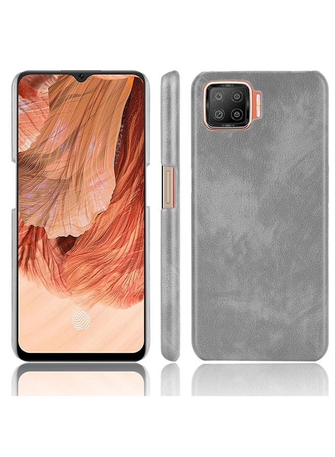اس-توب جراب لهاتف OPPO F17 / A73 2020 مقاوم للصدمات من مادة الليتشي PC + PU - Image 1