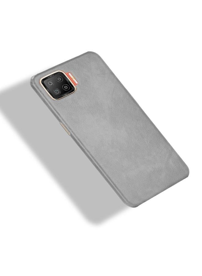 اس-توب جراب لهاتف OPPO F17 / A73 2020 مقاوم للصدمات من مادة الليتشي PC + PU - Image 4