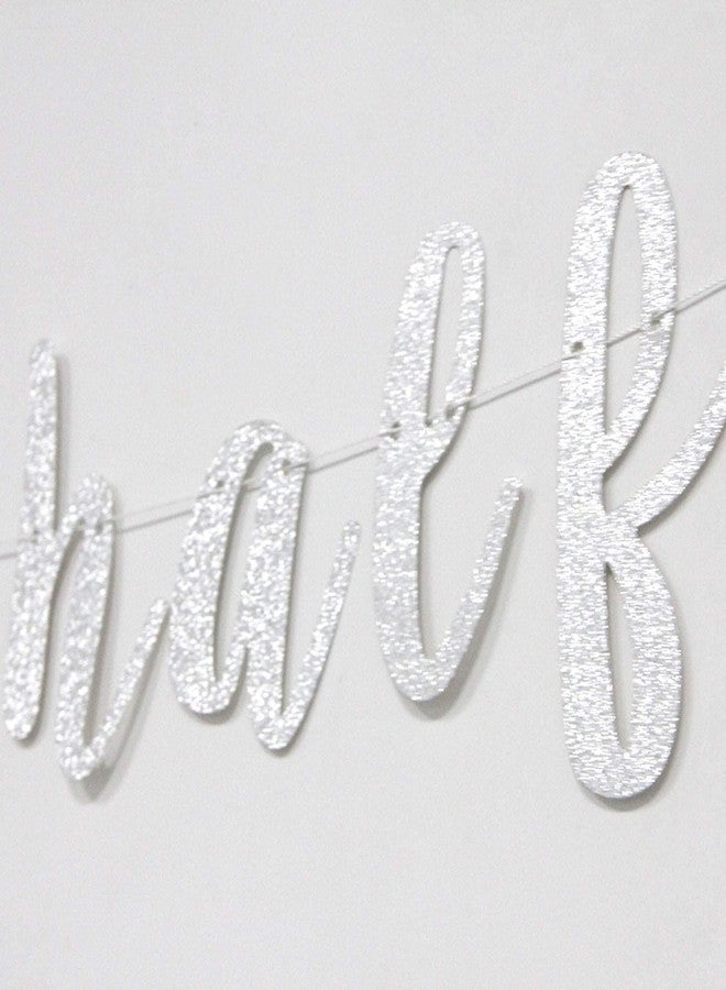 فيستيكو لافتة "Festiko®Silver Happy Half Banner"، زينة حفلات الذكرى السنوية السادسة/عيد ميلاد الطفل السادس - Image 4
