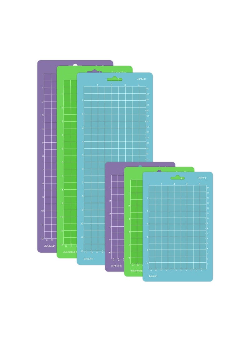 SYOSI Variety Pack Cutting Mats for Cricut Joy, (4.5” X12” 4.5”X6.5”) 6PCS Adhesive Mats Custom Grip Cutting Mats Mixed Grip Cutting Mat Bundle Adhesive Crafting Mats for Cricut Joy Accessories - Image 1