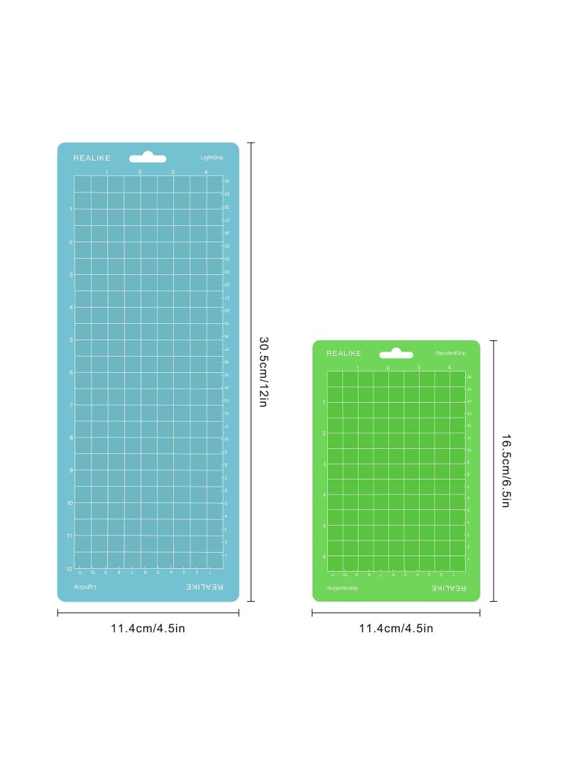 SYOSI Variety Pack Cutting Mats for Cricut Joy, (4.5” X12” 4.5”X6.5”) 6PCS Adhesive Mats Custom Grip Cutting Mats Mixed Grip Cutting Mat Bundle Adhesive Crafting Mats for Cricut Joy Accessories - Image 2