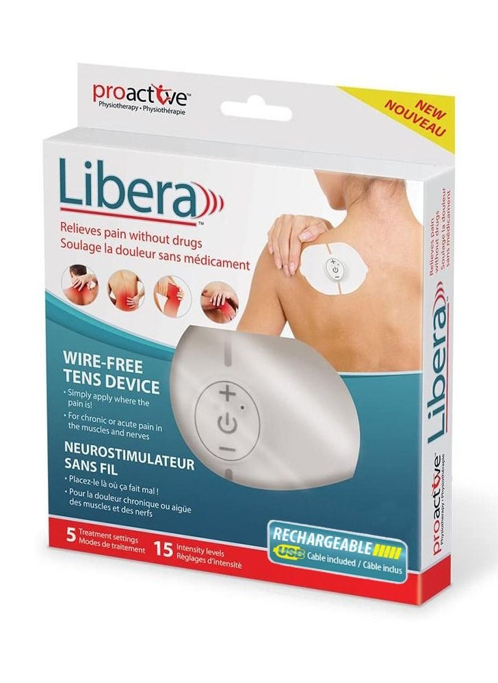 Proactive - Libera Wireless Rechargeable Tens Unit for Pain Management White - Image 1