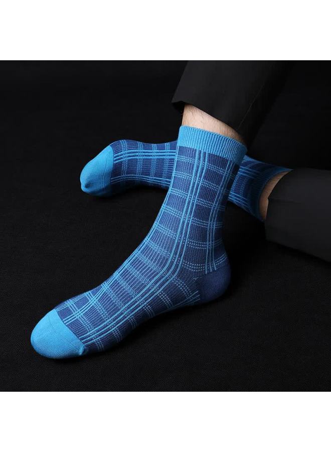Aun Men's Business Casual Spring Summer Warmth Ceo Executive Socks 7a Grade Silver Ion Antibacterial Deodorant High-end Mid-calf Socks - Image 3