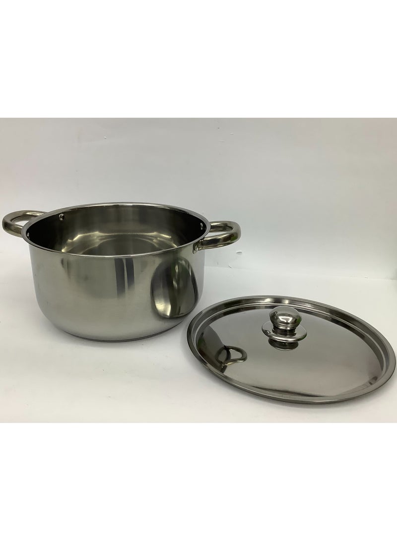 Stainless Steel Cooking Pot with Stainless Steel Cover/Lid - 4 Pieces (20/22/24/26 cm)  - Image 2