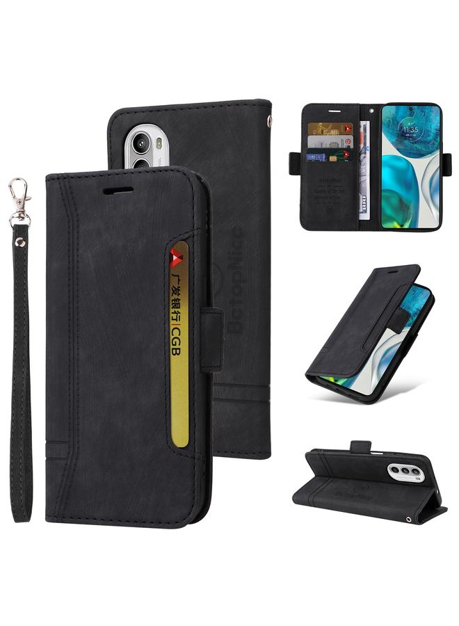 The Bros Case For Motorola Moto G52 / G82 Dual-side Buckle Leather Phone Case