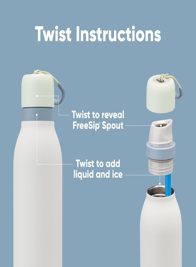 Owala FreeSip Twist Insulated Stainless Steel Water Bottle with Straw for Sports and Travel, BPA-Free, 24-oz, Blue Blue Jay - Image 4