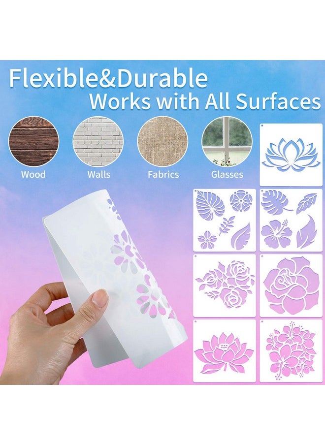 17 Pieces Flower Stencils For Painting On Wood Large Sunflower Painting Stencil Template Summer Butterflies Bird Rose Leaf Reusable Stencils Diy For Painting Wall Decor Spring (6.3 X 6.3 Inch) - pzsku/ZFF541968B1C48DE5FA89Z/45/_/1721986765/5cc6b9e3-eef1-487a-8acd-87aec8305191