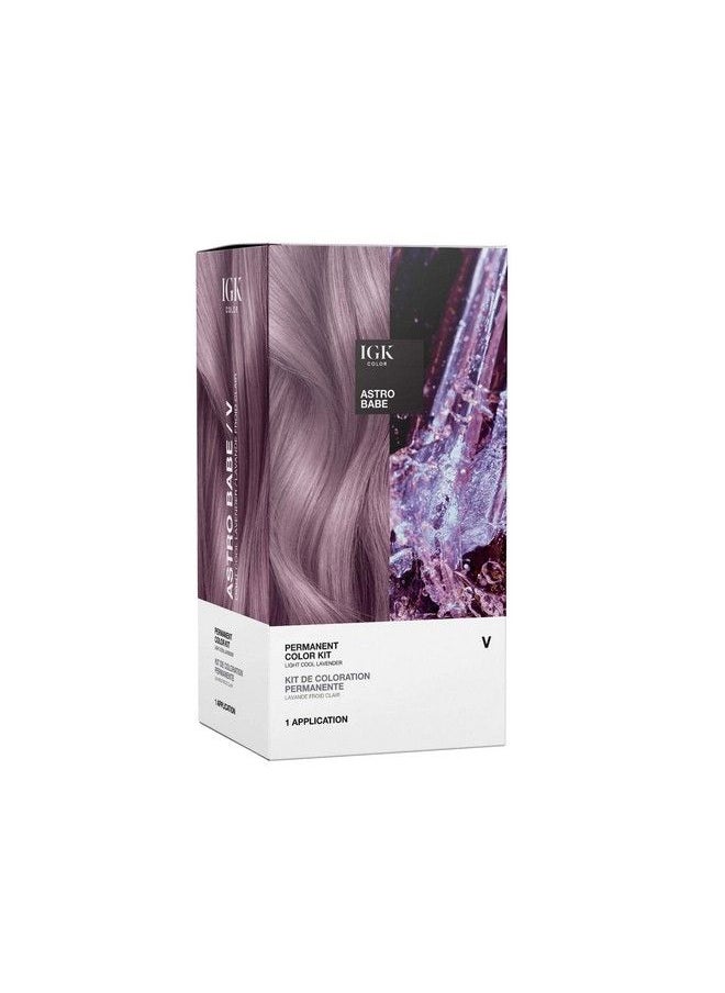 iGK Permanent Color Kit Astro Babe Light Cool Lavender V | Easy Application + Strengthen + Shine | Vegan + Cruelty Free + Ammonia Free | 4.75 Oz  - Image 2