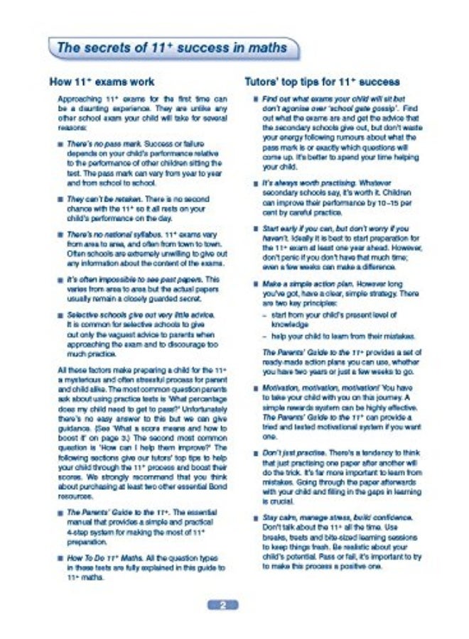Bond 11+: Maths: Multiple-choice Test Papers: Pack 2 - Image 4