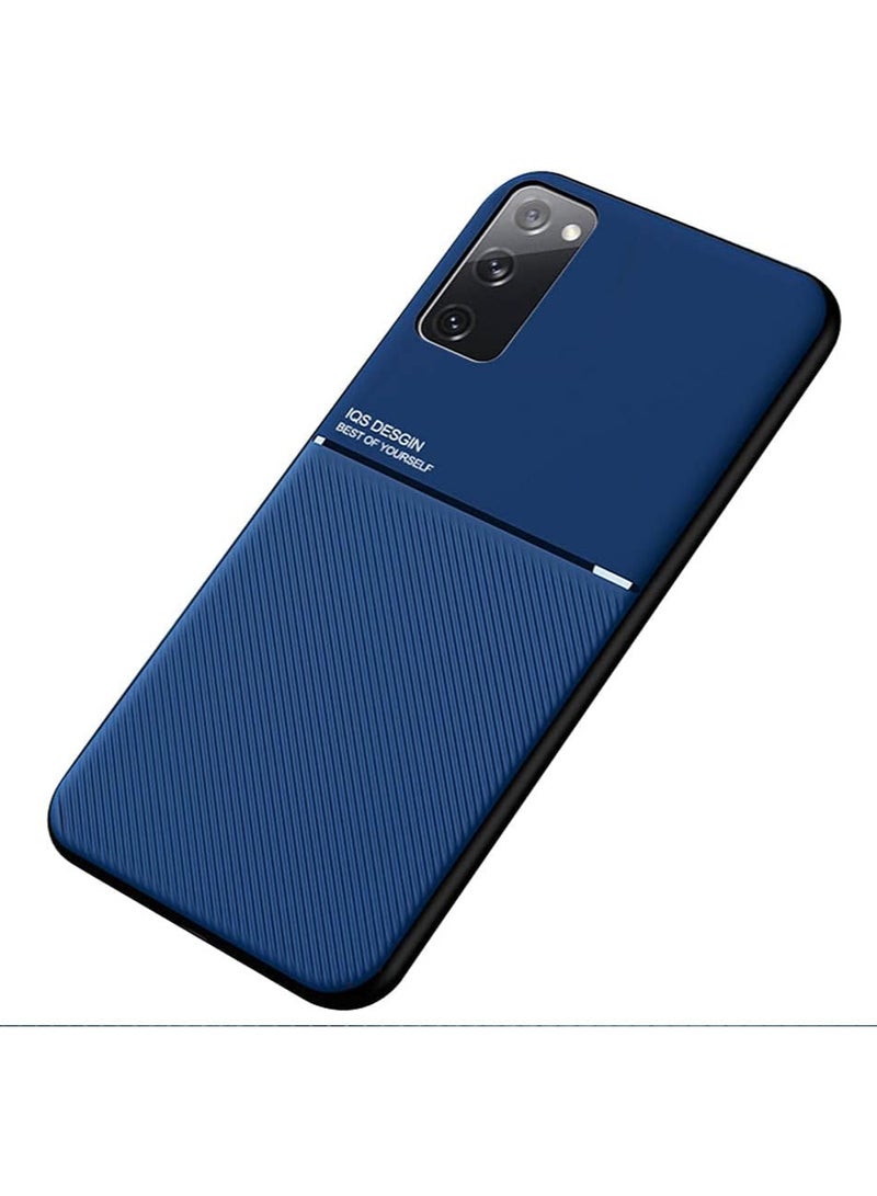 (samsung s20 fe cover) جراب سامسونج s20 fe شيلد ضد الصدمات وحماية كاملة بملمس جلدي فاخر واطار مرن مزود بحماية للكاميرا ضد الخدوش لهاتف سامسونج اس 20 اف اي