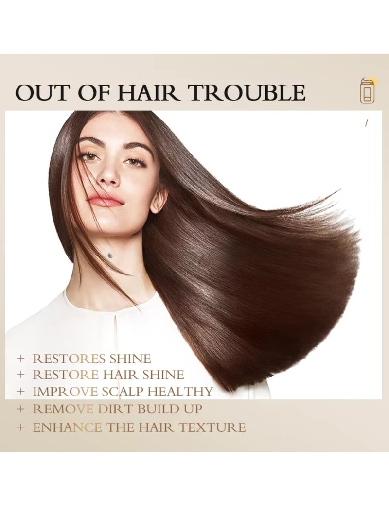 Kormesic 1000g Argan Oil Creamy Hair Mask Nourish Repair Smooth and Shiny Hair Repair Damaged Hair Follicles and Restore Healthy Hair Anti Hair Fall & Renewal Creamy Argan Oil Hair Cream - Image 4