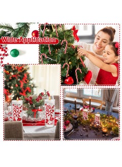 Mtlee MTLEE 2124 Pieces Christmas Vase Filler Pearls Including 8 Suspending Candles for Vase Filler Christmas Table Decor Suspending Candle Centerpiece for Christmas Dining Table Decor (Novel Style)  - Image 5