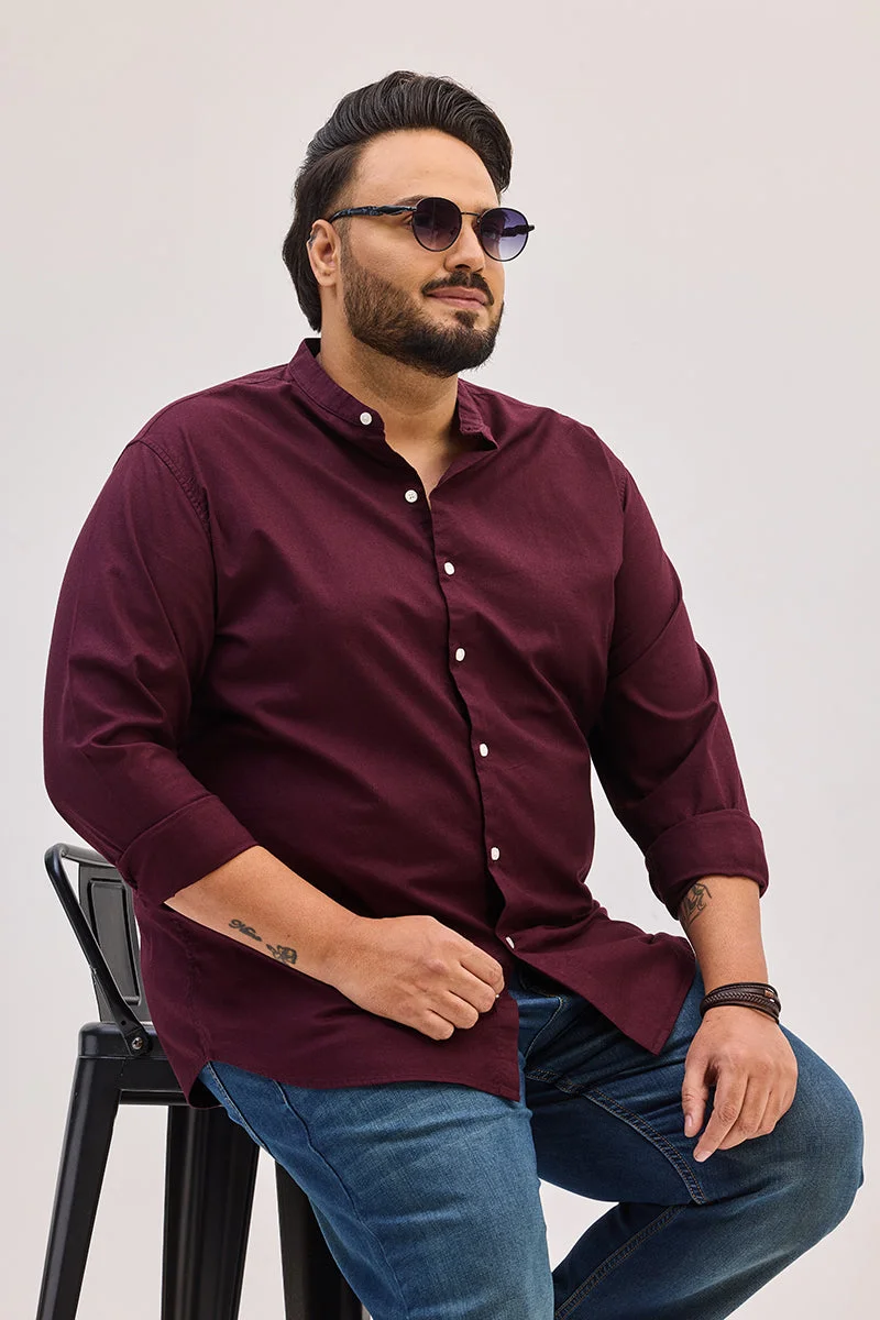 SNITCH قميص بورغندي مقاس كبير