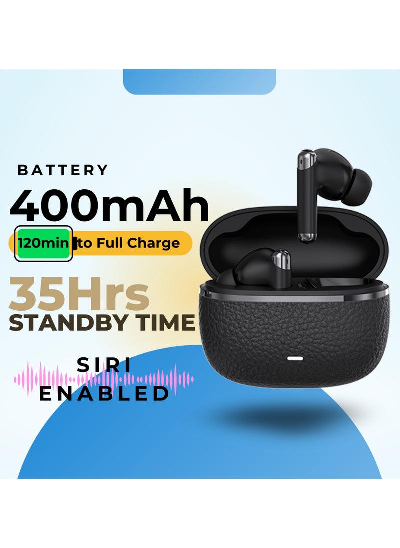 GRABIT - GTUNES-GRAVELS True Wireless Earbuds – ANC & HD Sound, Experience -25dB Active Noise Cancellation, quad-mic clarity, and rich 13mm audio with Bluetooth 5.4. Enjoy Transparency, and ANC Off modes. Features a sleek electroplated case, LED battery indicator, and Type-C fast charging. Compatible with iPhone, Samsung, OnePlus, Xiaomi, Huawei, Google Pixel, iPads, MacBooks, and more. - Image 1