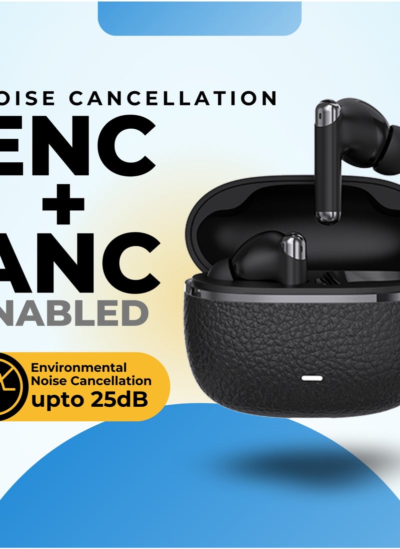 GRABIT - GTUNES-GRAVELS True Wireless Earbuds – ANC & HD Sound, Experience -25dB Active Noise Cancellation, quad-mic clarity, and rich 13mm audio with Bluetooth 5.4. Enjoy Transparency, and ANC Off modes. Features a sleek electroplated case, LED battery indicator, and Type-C fast charging. Compatible with iPhone, Samsung, OnePlus, Xiaomi, Huawei, Google Pixel, iPads, MacBooks, and more. - Image 1