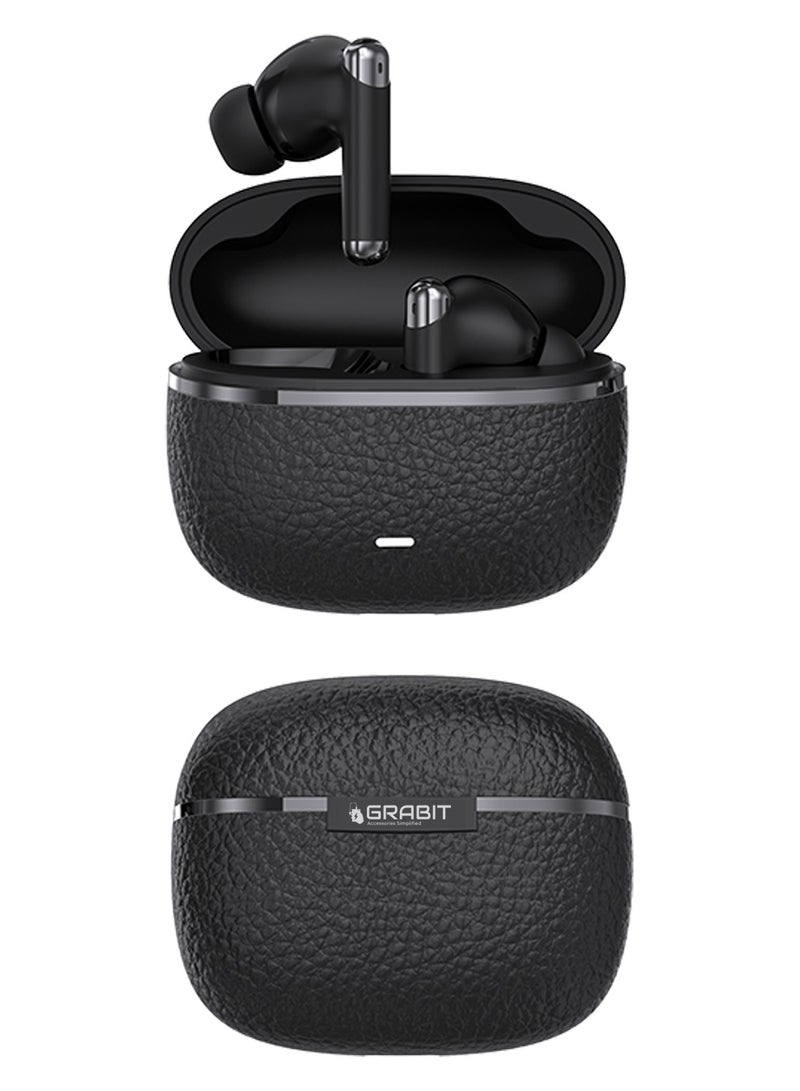 GRABIT GTUNES-GRAVELS True Wireless Earbuds – ANC, Quad-Mic Clarity, HD Sound, Fast Type-C Charging  - Image 1