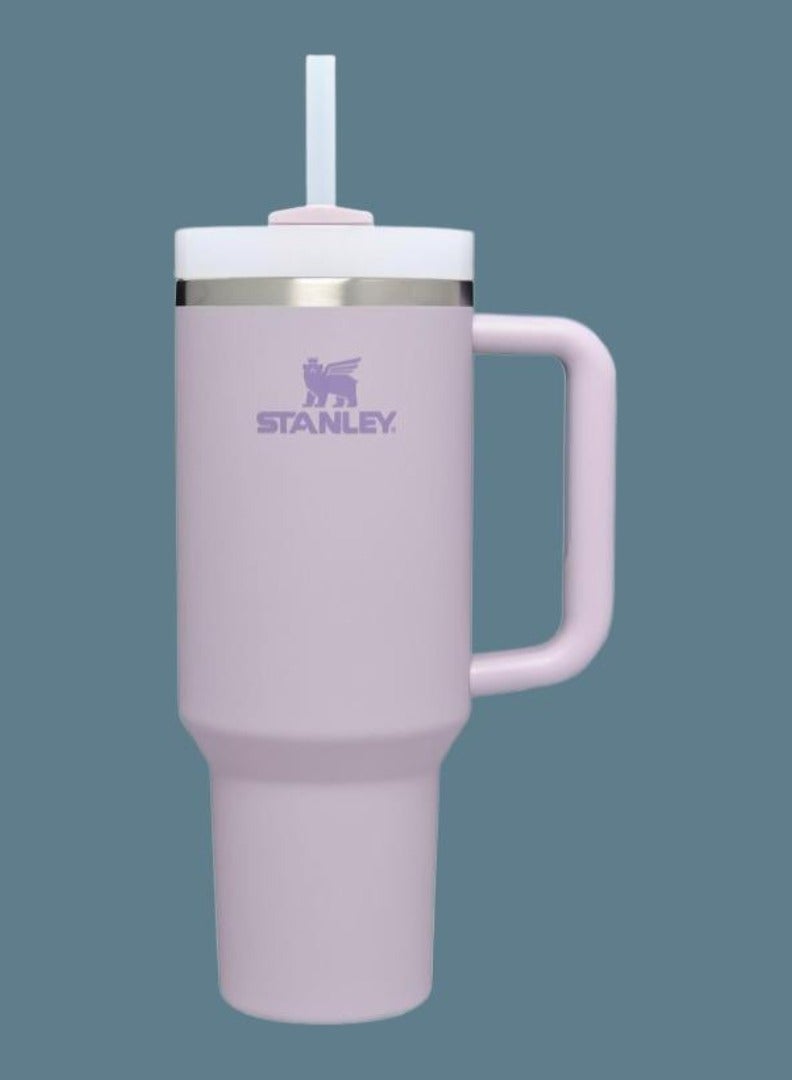 Stanley Quencher H2.0 Collection Stainless Steel Vacuum Insulated Tumbler with Lid and Straw for Iced and Cold Beverages, 40 oz / 1.18 L - Orchid, Leak-Proof, Double-Wall Insulation for All-Day Hydration - Image 1