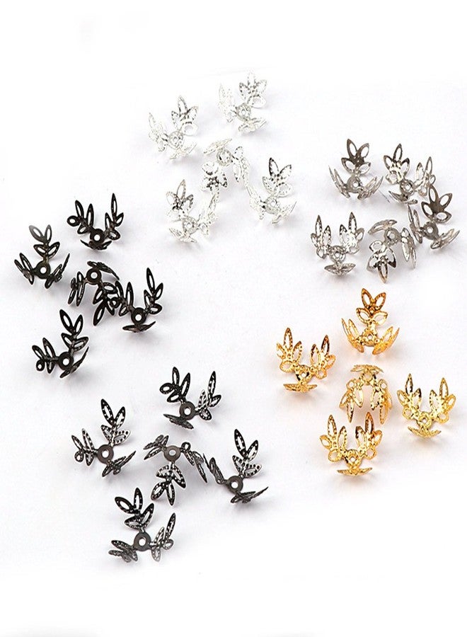 Zhiheng 500PCS Clover Bead Caps Hollow Flower Spacer Bead End Caps for Earring Bracelet Necklace Jewellery Making Jewelry Finding Supplies (Antique Bronze) - Image 5