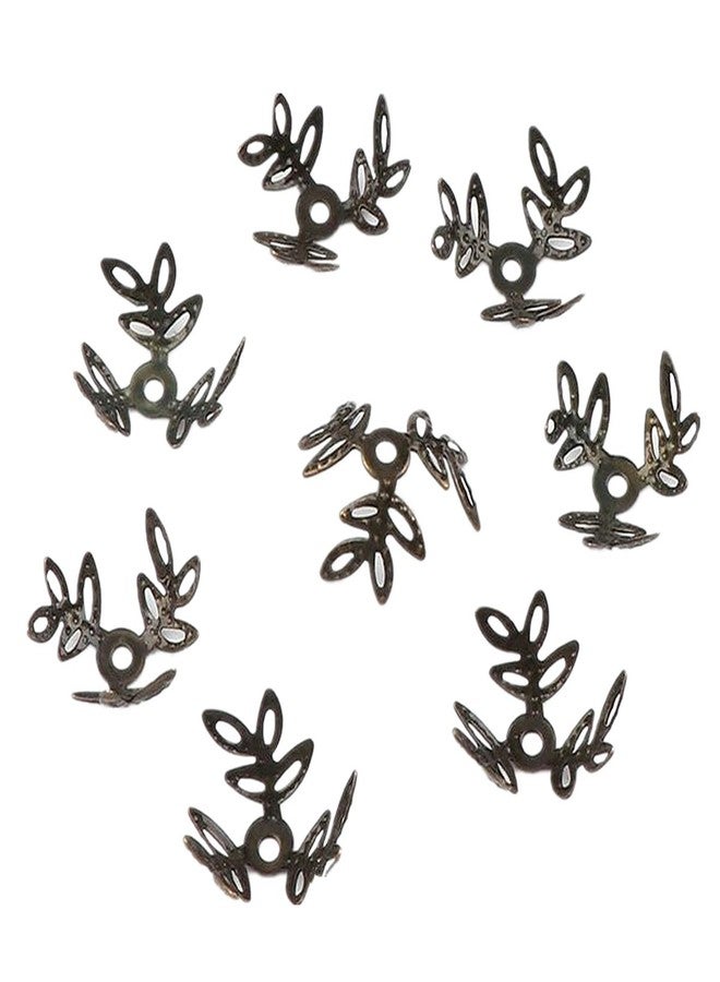 Zhiheng 500PCS Clover Bead Caps Hollow Flower Spacer Bead End Caps for Earring Bracelet Necklace Jewellery Making Jewelry Finding Supplies (Antique Bronze) - Image 1