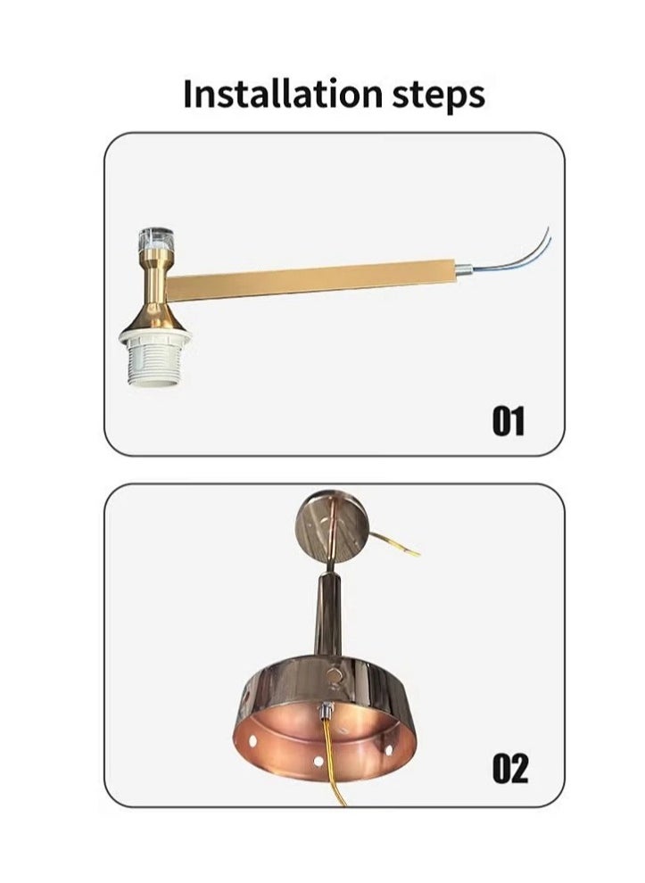 Sumkyle Chandelier Modern Ceiling Lighting 6 Lights Adjustable Industrial Mount Pendant Light Fixture For Kitchen Living Dining Room Bedroom Foyer  - Image 4