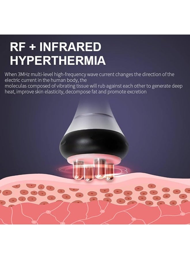Portable 4-in-1 Radiofrequency Vacuum Liposuction Device - Professional radiofrequency skin tightening, multi-polar vacuum system, suitable for arms, waist, thighs, buttocks, and facial fat reduction and firming, non-invasive fat reduction, suitable for SPA/home facial care. - Image 5