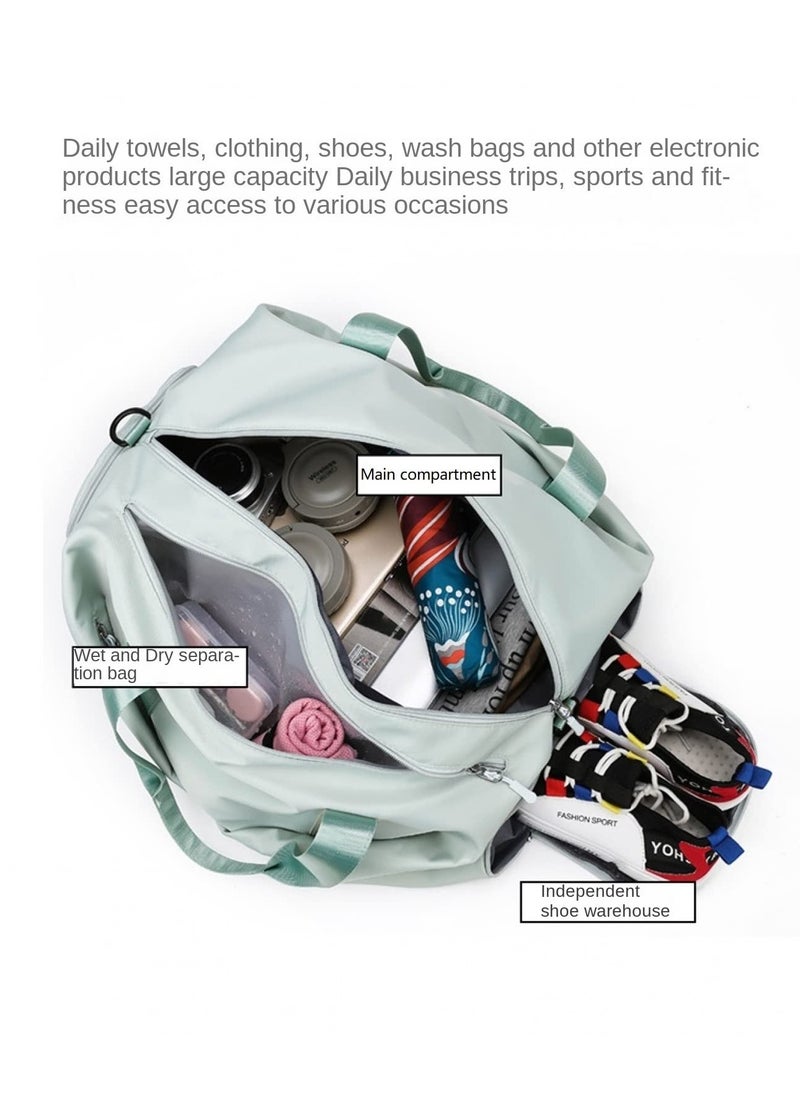 KASTWAVE - Duffle Bag Gym Bag for Women Separate Shoes Compartment Yoga Bag Wet and Dry Separation Beach Bag - Image 1