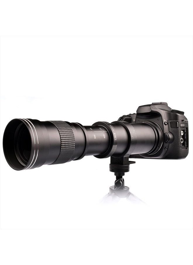 Lightdow - 420-800mm f/8.3 Manual Zoom Telephoto Lens + T-Mount for Nikon D5500 D3300 D3200 D5300 D3400 D7200 D750 D3500 D7500 D500 D600 D700 D800 D810 D850 D3100 D5100 D5200 D7000 D7100 Camera Lenses - Image 1
