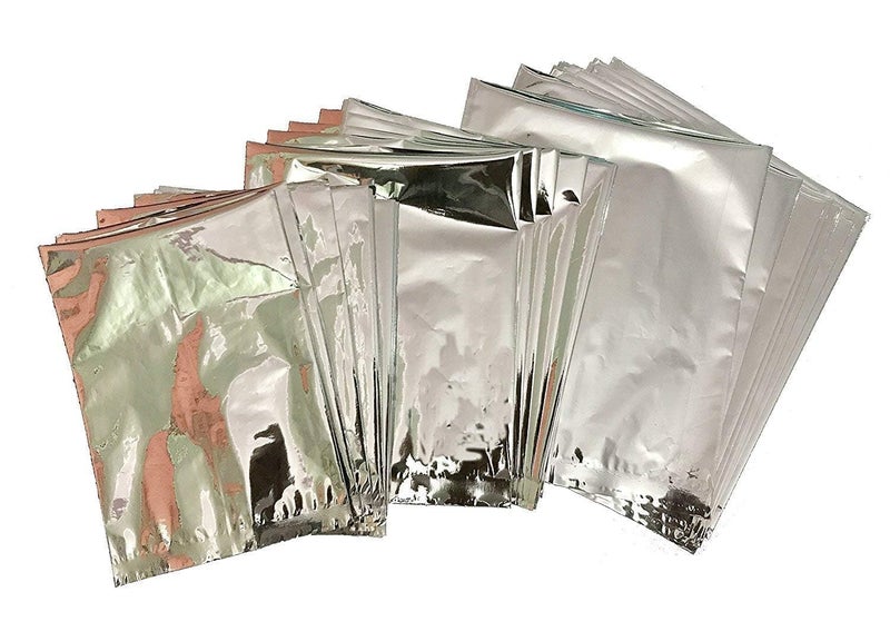 Amit Marketing Aluminium Silver Foil Pouch – 100 Pcs | Heat Sealable Reusable Stand Up Mylar Bags | Moisture Proof & Food Safe Packaging Pouches for Snacks, Spices & Storage - 250g (5X7Size) - Image 2