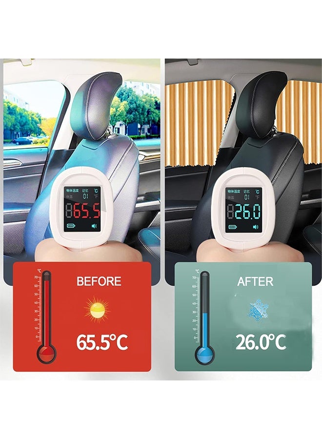 4pack car sunshade, magnetic sunshade, car curtains, side curtains, sun protection, heat insulation sunshade (gold color) - Image 3